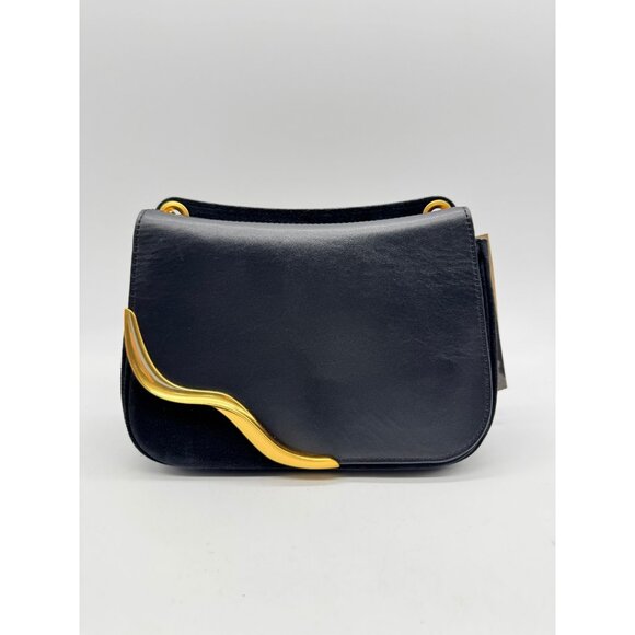 Donna Karan NY Malverne leather suede shoulder crossbody + Dust bag BLACK (Used) - Picture 7 of 16